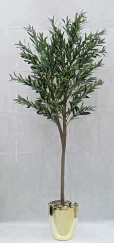 شجرة زيتون مع مركن فيبر ارتفاع 190 سم العرض 60 سم