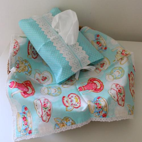 طقم مفرش وبيت مناديل