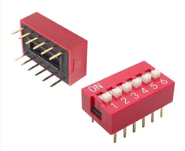 6Pin Flat Dial switch 2.54mm