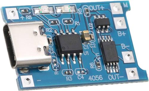 TP4056 USB C 5V 1A Lithium Battery Charging Protec...
