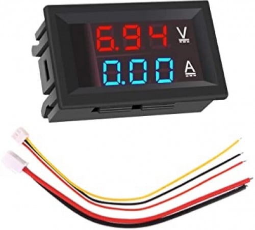 0.28" 100V 10A Dual LED Voltmeter Ammeter Blue+Red...