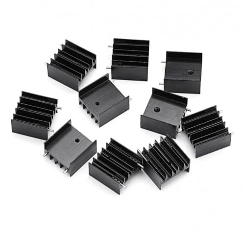 Aluminum Triode Heat Sink 25x23.5x15.8mm Aluminum