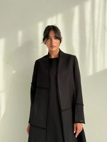 Signature Linen Blazer - Black
