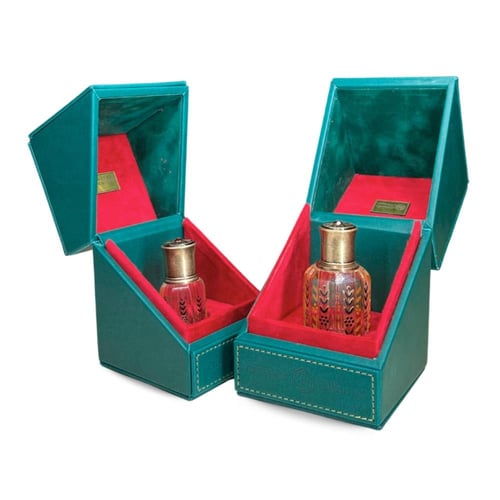 عبوة زجاج فاخر بطراز ونقش عتيق " سنبلة "