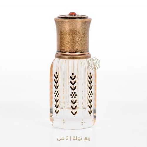 عبوة زجاج فاخر بطراز ونقش عتيق " سنبلة "