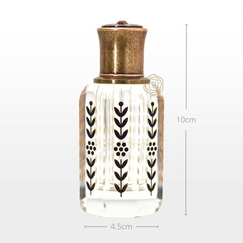 عبوة زجاج فاخر بطراز ونقش عتيق " سنبلة "