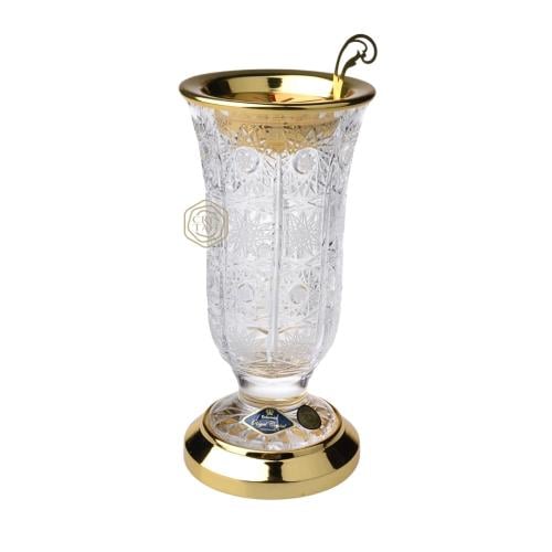 مبخرة " كأس " شفاف حجم وسط نقش كلاسيكي | صناعة تشي...