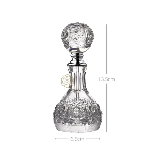 عبوة كريستال فاخرة مع ميل وقفل معدني | نقش وحفر كل...