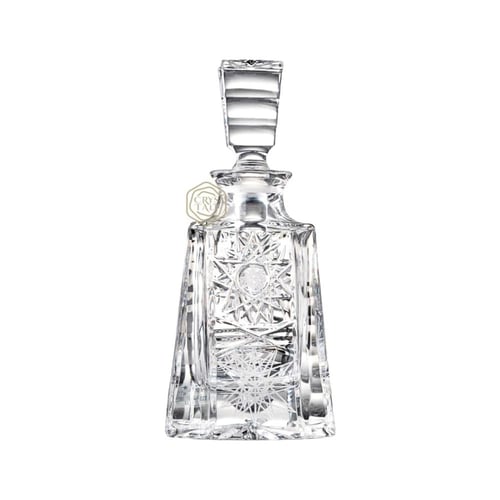 صندوق جلدي سداسي فاخر مع كريستالة موديل المصمك