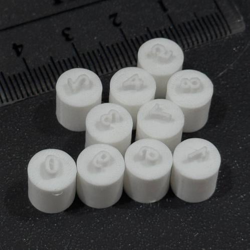 ختم ارقام إنجليزية صغيرة