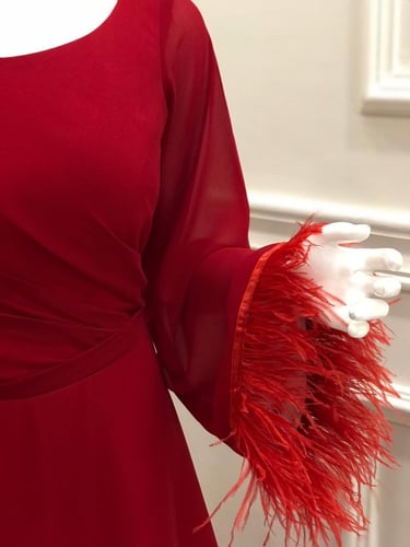 فستان سهره احمر