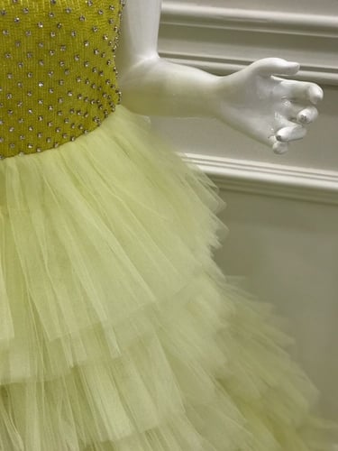 فستان سهرة اصفر