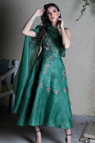 فستان اورجنزا بتطريزنا الخاص