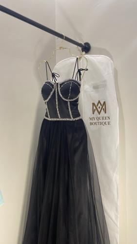 فستان سهرة كورسيه مشكوك