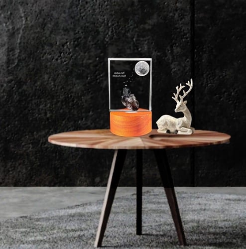 هدية قلبك خير 3D - كريستال كلاسيكي