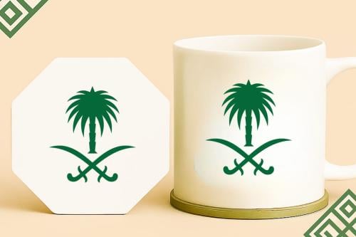 قاعدة كوب خشبية