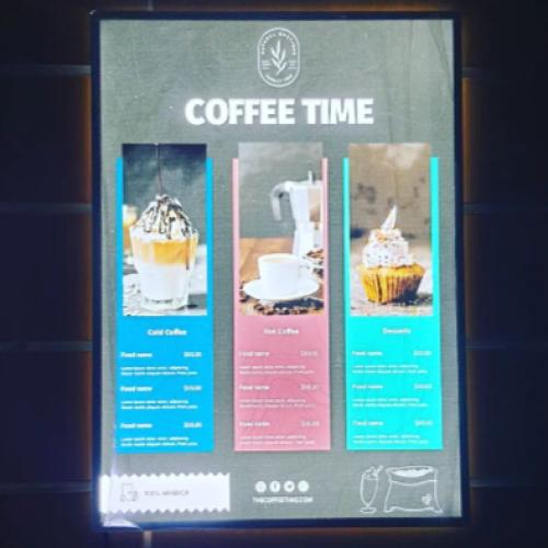 إطار مضئ جداري وارضي مقاس A3