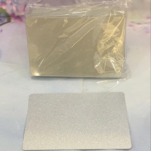 كروت المنيوم طباعة حرارية لون فضي شد 100حبة