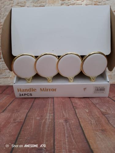 مرايا ذهبية دائري درزنين (24حبة )