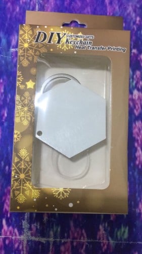 ميدالية معدن طباعة جهتين شكل سداسي