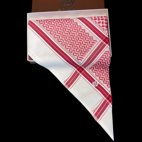 شماغ التاج الفضي احمر 2024 - مصنع دسار