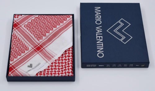 شماغ ماريو فالنتينو احمر كلاسيك 2026 Mario Valenti...