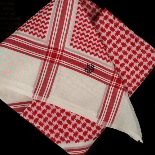 شماغ التاج الذهبي احمر بيج 2023 - مصنع دسار