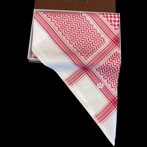 شماغ التاج الذهبي احمر 2024 - مصنع دسار