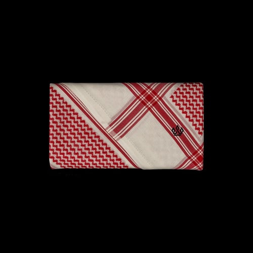 شماغ التاج الذهبي احمر بيج 2023 - مصنع دسار