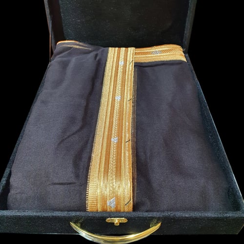 مشلح العرسان - بشت عودي قصب ذهبي ( دقة ملكي)