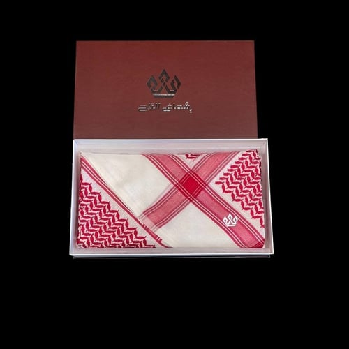 شماغ التاج شتوي احمر بيج 2024 - مصنع دسار