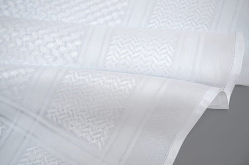 شماغ بالمان ابيض 2024 Balmain ختم اسود