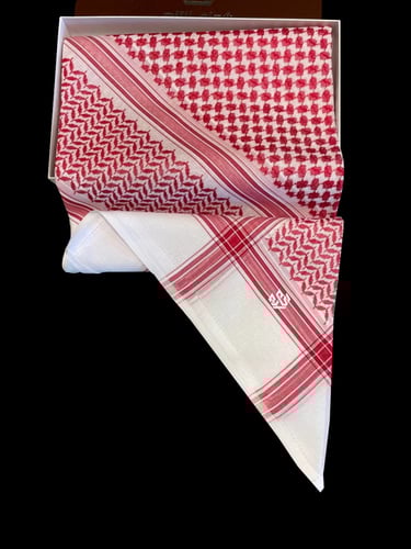 شماغ التاج الذهبي احمر 2024 - مصنع دسار