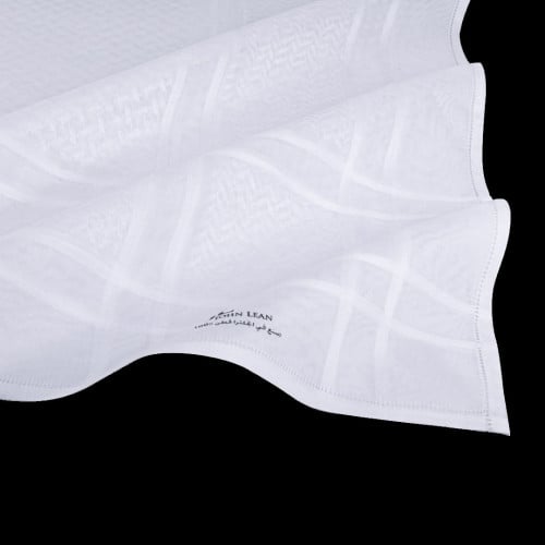 شماغ البسام جون لين ابيض John Lean