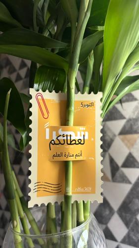 توزيعات ساق البامبو ليوم المعلم