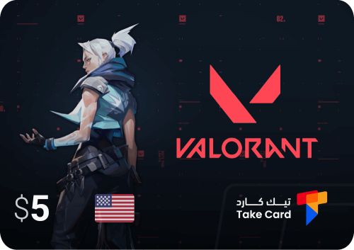 بطاقة شحن 5$ - Valorant RP