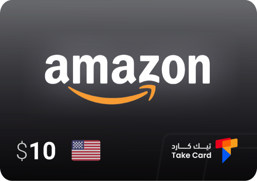 بطاقة امازون أمريكي 10 دولار