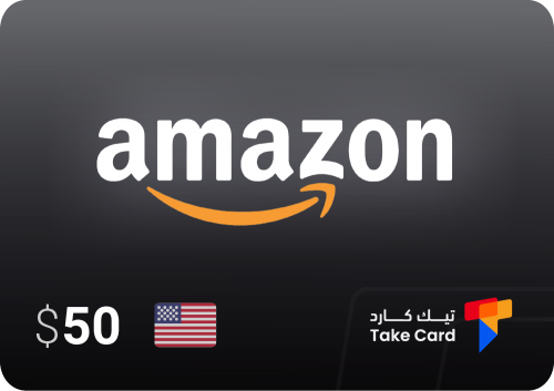 بطاقة امازون أمريكي 50 دولار