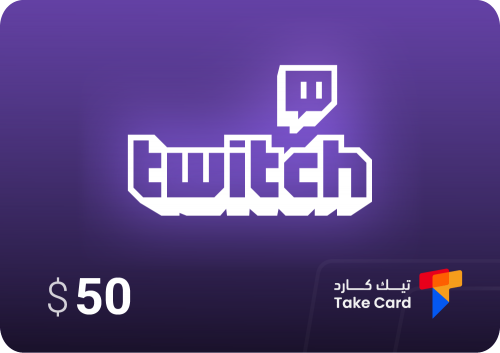 بطاقة تويتش 50$ ُTwitch
