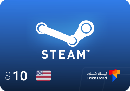 بطاقة ستيم امريكي 10$