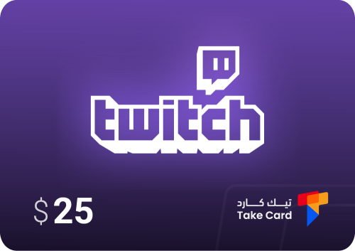 بطاقة تويتش 25$ Twitch
