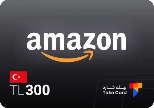 بطاقة أمازون تركيا 300 ليرة