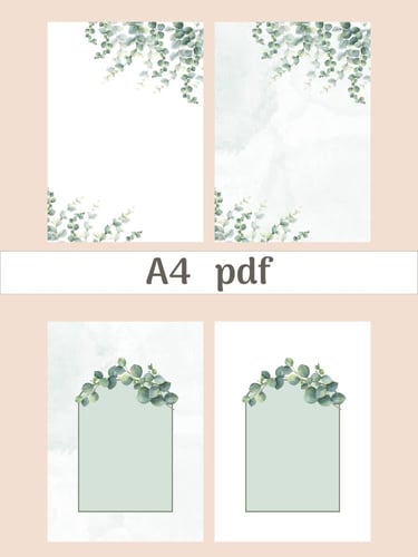 فواصل وخلفيات للملفات A4