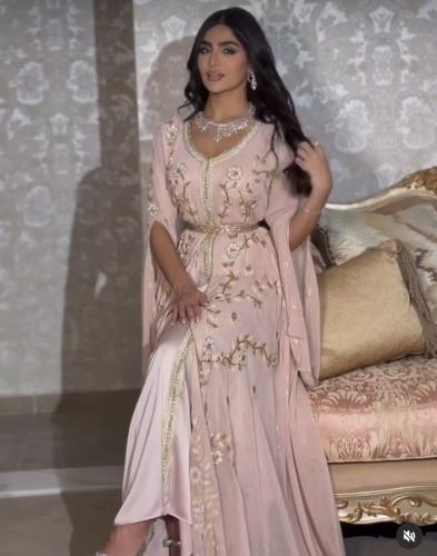 قفطان مغربي شغل يد