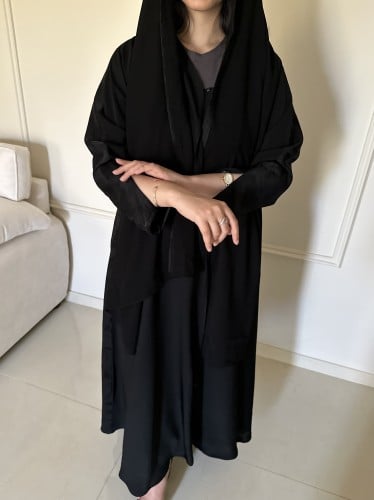 عباية خزامى كريب كوري مع جاكار عبايات