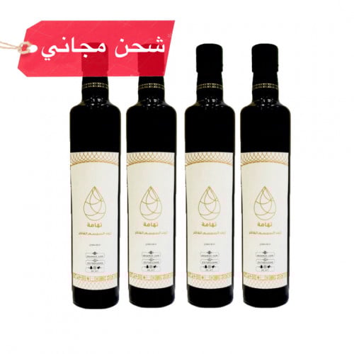 4 عبوات زيت سمسم فاخر 500مل