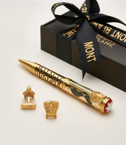 طقم مونت بلانك قلم وكبك