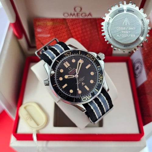 ساعة اوميجا رجالية اتوماتيك موديل حصير مقاس 41