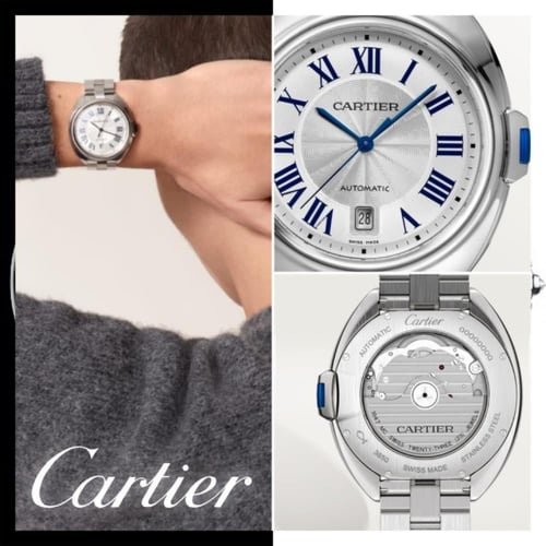 ساعه كارتير كوبي ماستر موديل كلي دو كارتييه اتومات...