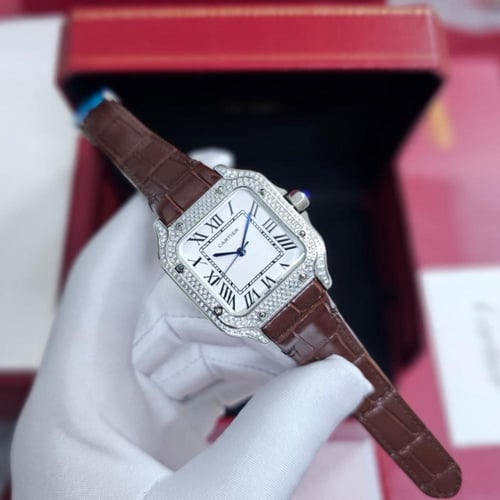 ساعة كارتير سانتوس نسائية طبق الاصل مقاس 33mm